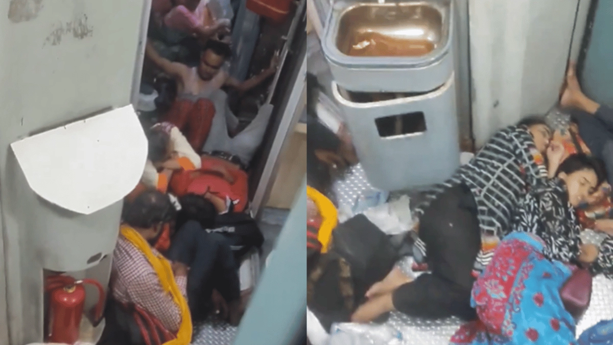 ticketless-crowd-completely-blocks-bathrooms-and-floor-in-chhattisgarh-express-train-indian-railways-faces-scrutiny-viral-video